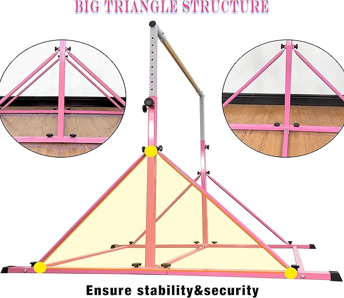 Gymnastic Bar For Kids and Teenage Ages 3-25 5 FT 6 FT 5 FT 6 FT