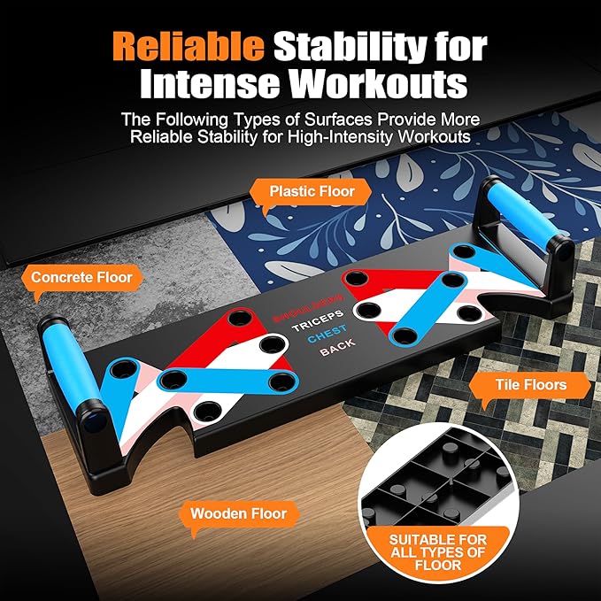 Solid Push Up Board Home Workout Equipment Multi-Functional