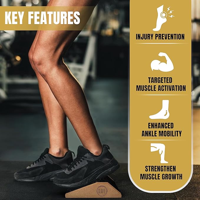 Squat Wedge Blocks - Pack of 2 Non-Slip 30 Day