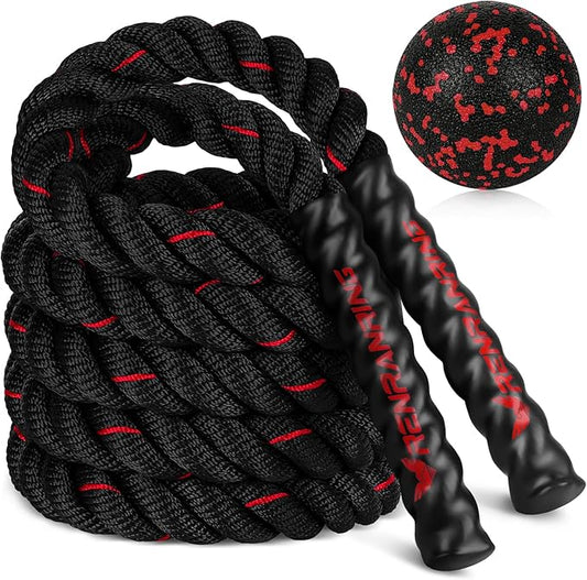 Jump Rope, 3lb 4lb 5lb Weighted Jump Rope 9.8ft Heavy