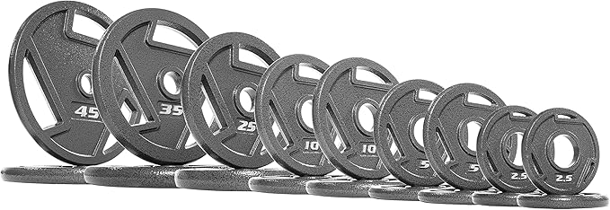 Signature Fitness Olympic 2-Inch Cast Iron Plate Weight