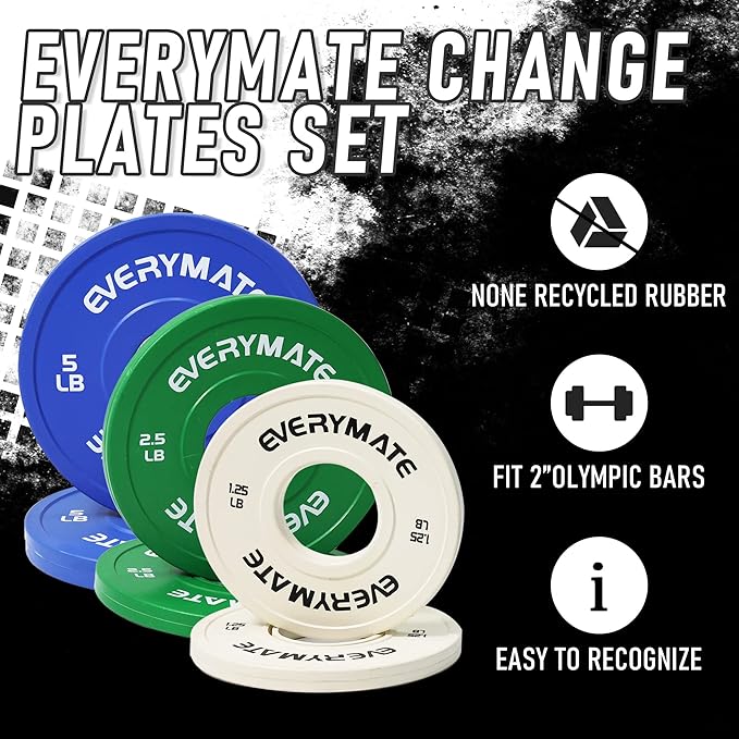 Change Weight Plates 1.25LB 2.5LB 5LB Set Fractional