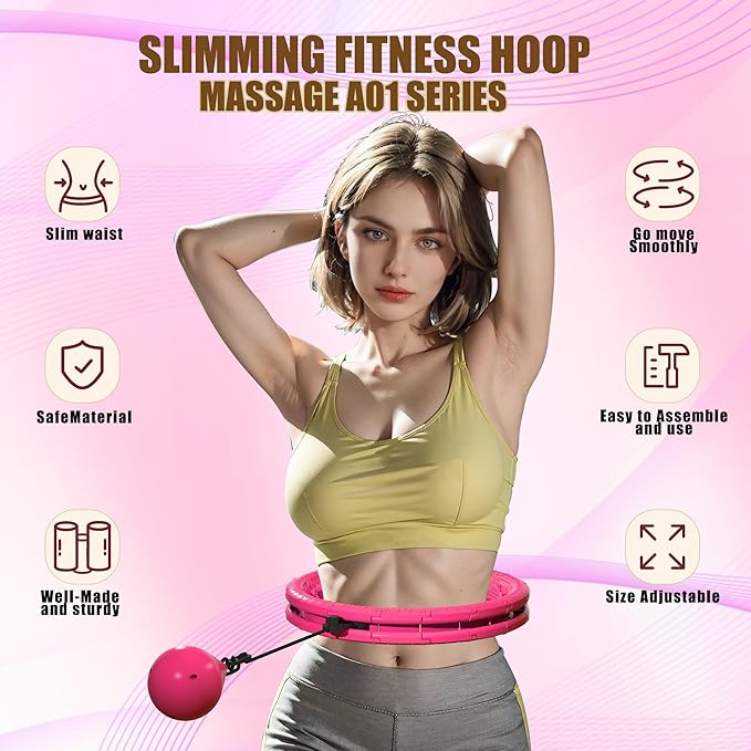 Infinity Weighted Fitness Circle for Adults 32 Detachable
