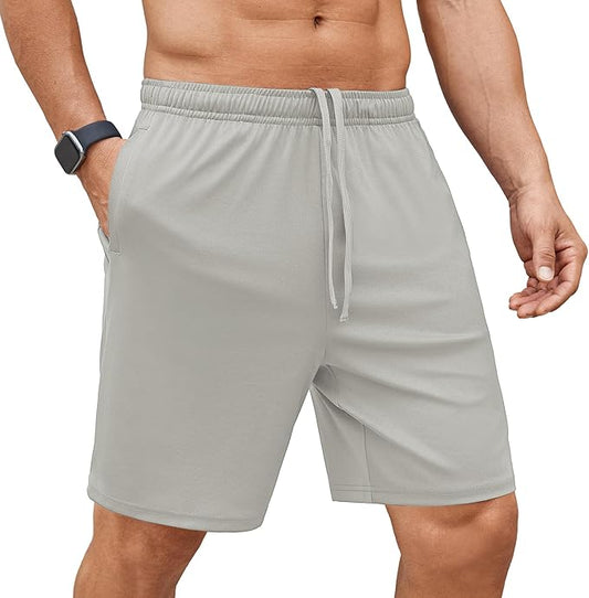 COOFANDY Men's Gym Workout Shorts 7 Inch Stretch Athletic Shorts Lightweight Running Training Short Pants with Pockets