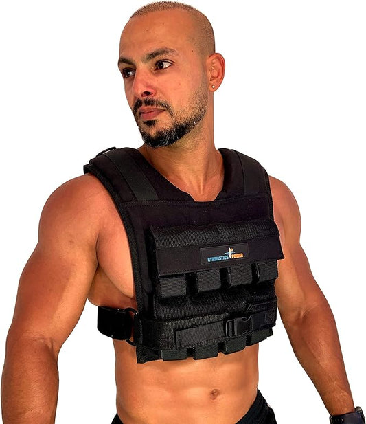 Weighted Vest 6lb, 10lb, 12lb, 25lb, 35lb, 45lb, 60lb Removable Iron Weights for Men and Women Workout for Calisthenics and Fitness Sport Training