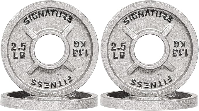 Deep Dish 2-Inch Olympic Cast Iron Weight Plates with E-Coating