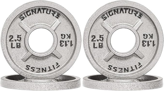 Deep Dish 2-Inch Olympic Cast Iron Weight Plates with E-Coating