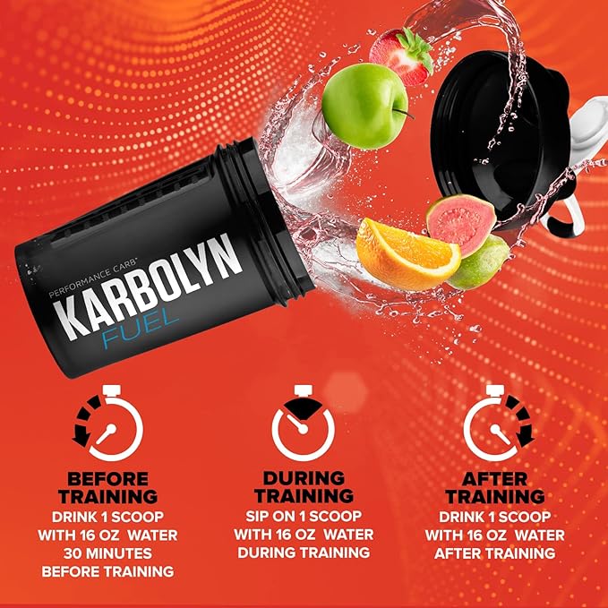 EFX Sports Karbolyn Fuel | Fast-Absorbing Carbohydrate Powder | Carb Load, Sustained Energy, Quick Recovery | Stimulant Free | 36 Servings (Fruit Punch)