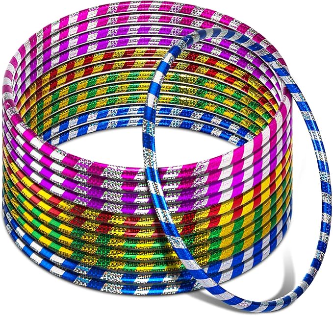 Kathfly Exercise Hoop for Kids Adults Plastic Glitter