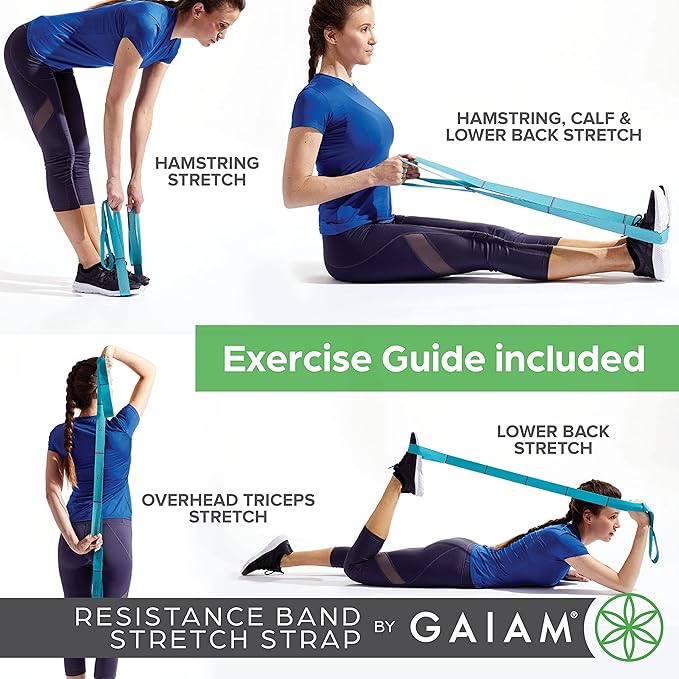 Gaiam Restore Resistance Band Stretching Strap - Stretch