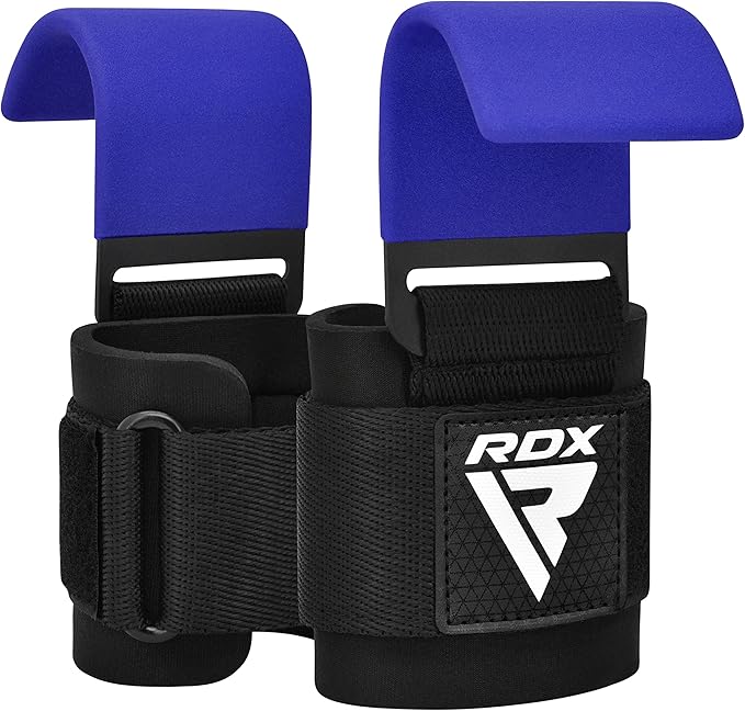 RDX Weight Lifting Hooks Straps Pair 7mm Neoprene