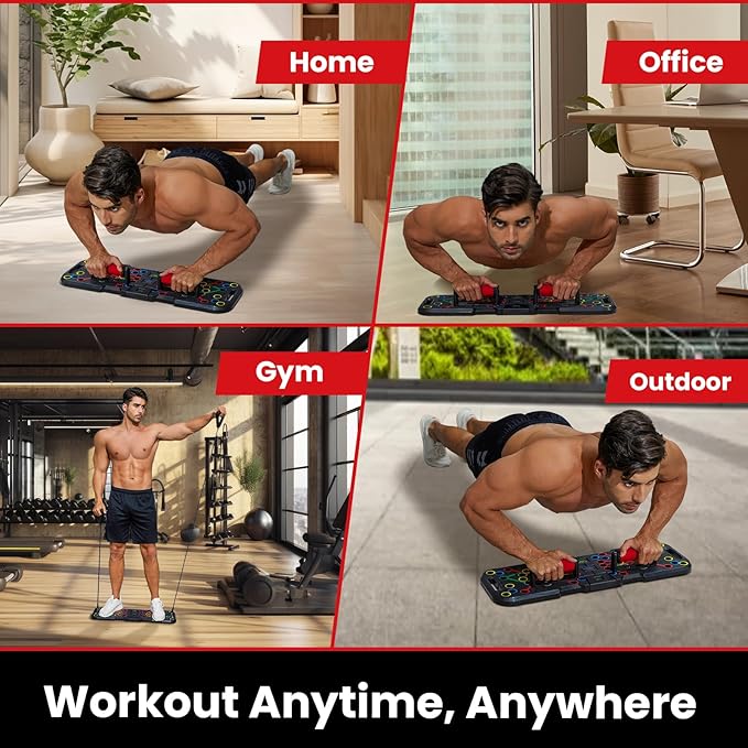 Push Up Board with Smart Count 60 in 1 Push