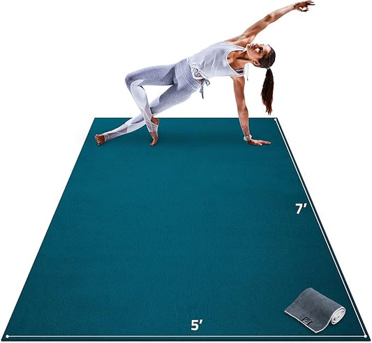 Gorilla Mats Premium Large Yoga Mat – 7' 5' x 8mm Extra