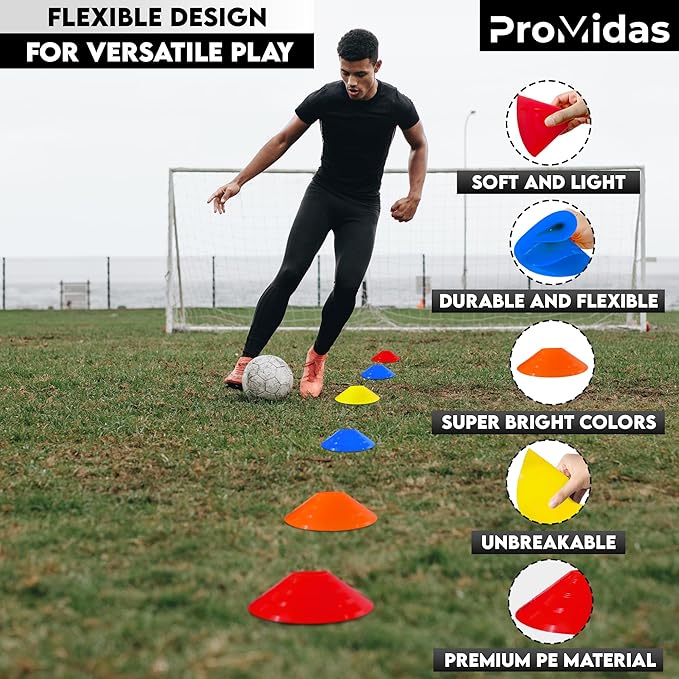 Soccer Cones for Training - (24 50 & 100 Pcs)