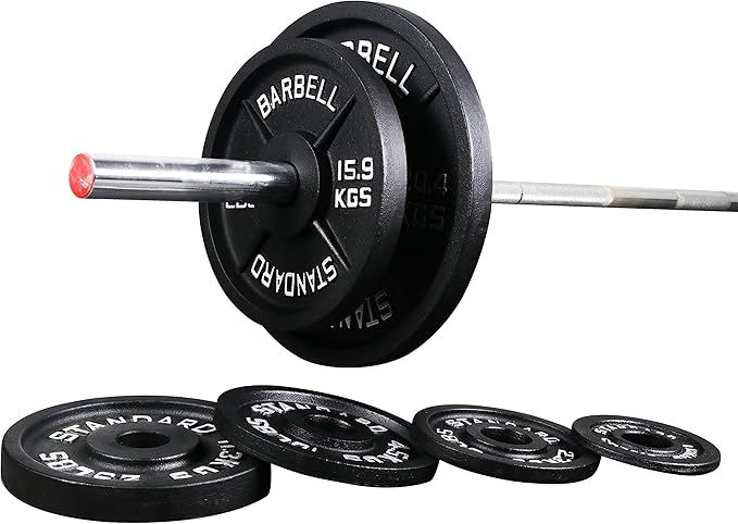 Signature Fitness Olympic 2-Inch Cast Iron Plate Weight