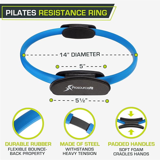 The ProsourceFit Resistance Ring enhances Pilates Workouts