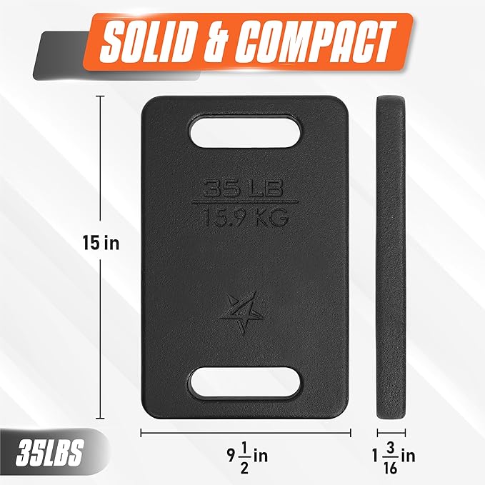 Yes4All Cast Iron Ruck Weight 10LB to 45LB