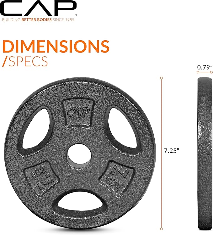CAP Barbell Standard 1-Inch Grip Weight Plates