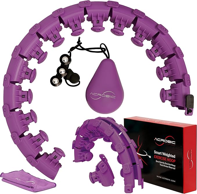 Smart Weighted Exercise Hoop Hoop,24 Section 360° Auto