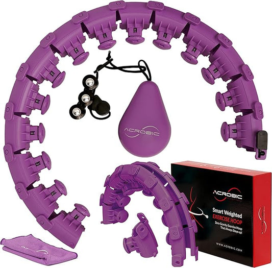 Smart Weighted Exercise Hoop Hoop,24 Section 360° Auto