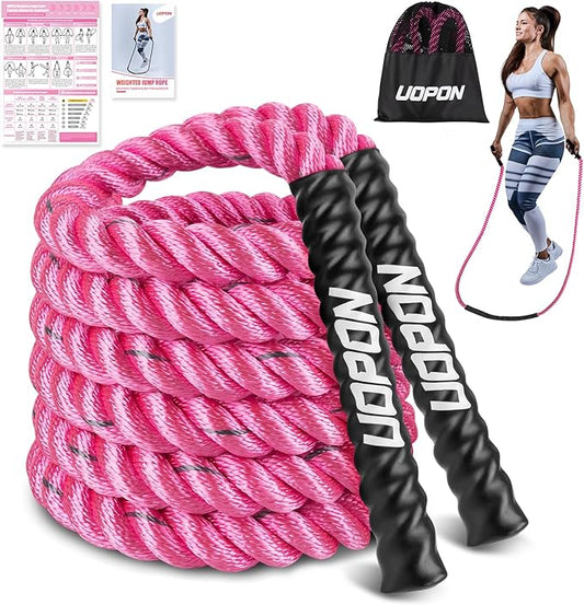 Weighted Jump Rope for Women 1.25LB Heavy 9.2FT Weight