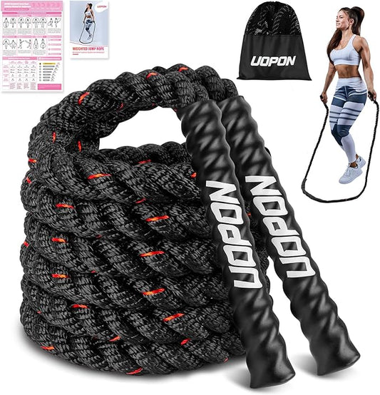 Weighted Jump Rope for Women 1.25LB Heavy 9.2FT Weight