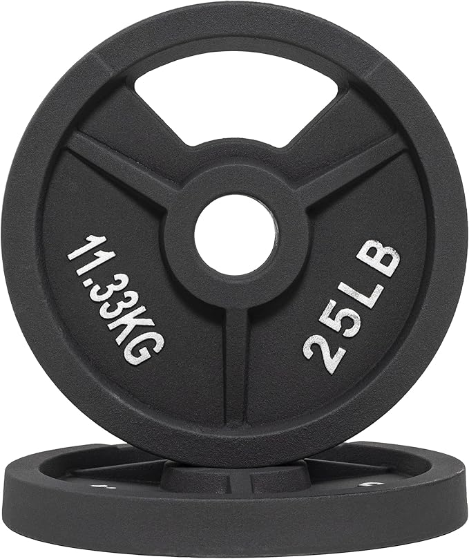 Signature Fitness Olympic 2-Inch Cast Iron Plate Weight