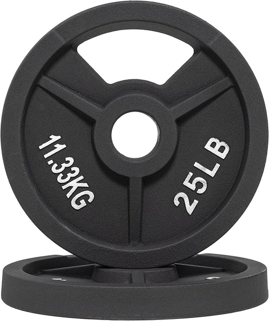 Signature Fitness Olympic 2-Inch Cast Iron Plate Weight