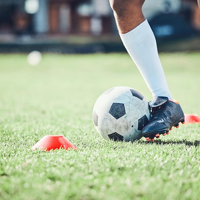 Get Out! Soccer Agility Training Marker Cones Set 50 Pack