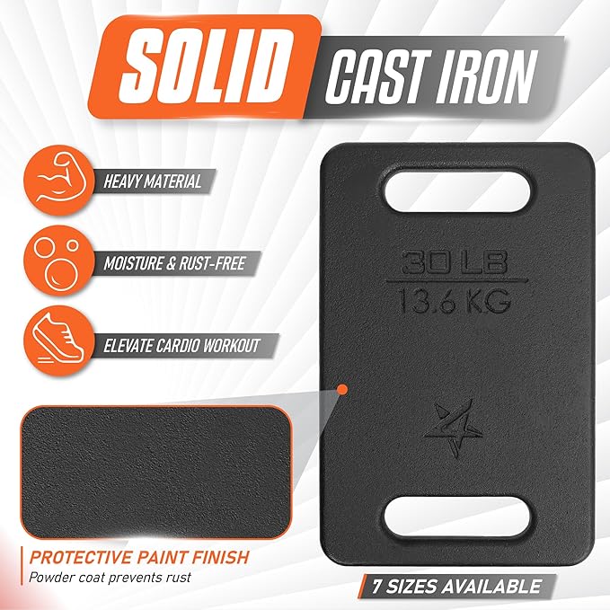 Yes4All Cast Iron Ruck Weight 10LB to 45LB