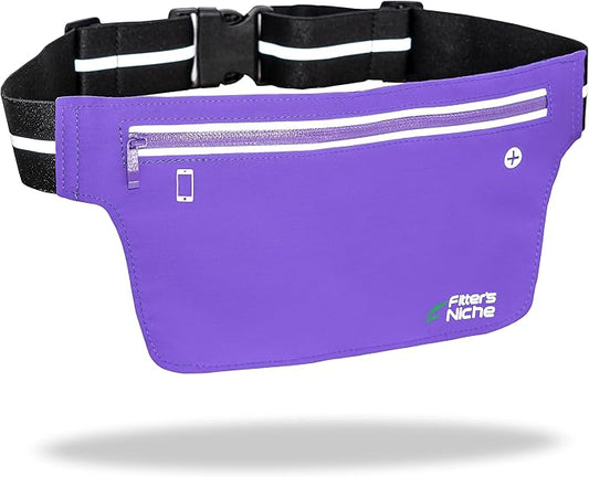 UltraSlim Fanny Waist Pack – Water Resistant Bag 24 to 43inch Waists, 6.7inch –