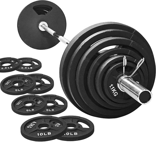 Signature Fitness Olympic 2-Inch Cast Iron Plate Weight