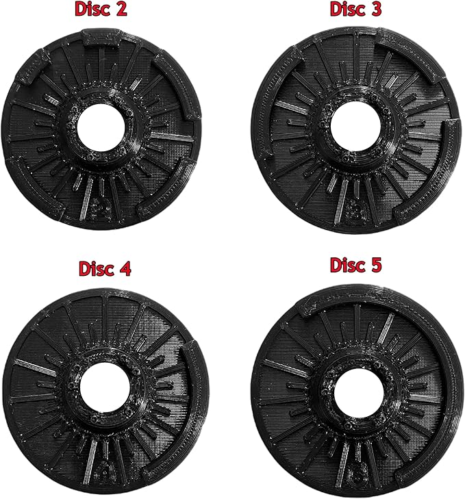 NEW More Durable Design Replacement Discs #2 3, 4, 4, 5 5 for 552 SelectTech 2. Steel 3D printed