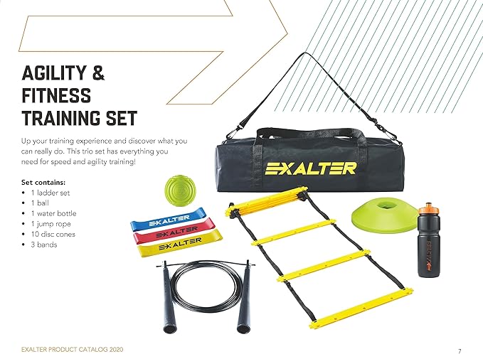 EXALTER Agility & Fitness Equipment Set for Training Coordination