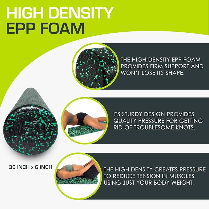 ProsourceFit High Density Foam Rollers 12 - Inches long