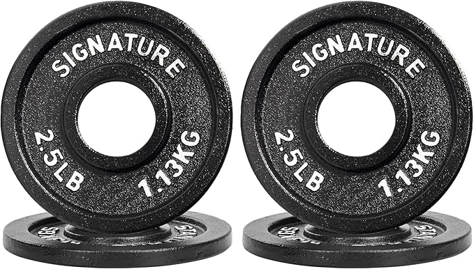Deep Dish 2-Inch Olympic Cast Iron Weight Plates with E-Coating