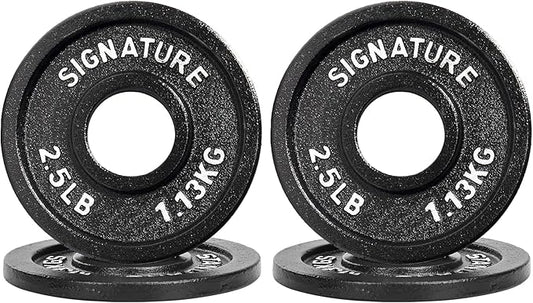 Deep Dish 2-Inch Olympic Cast Iron Weight Plates with E-Coating