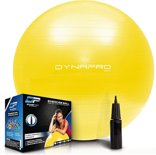 Exercise Ball – Extra Thick Eco-Friendly & Anti-Burst 2200lbs, Stability
