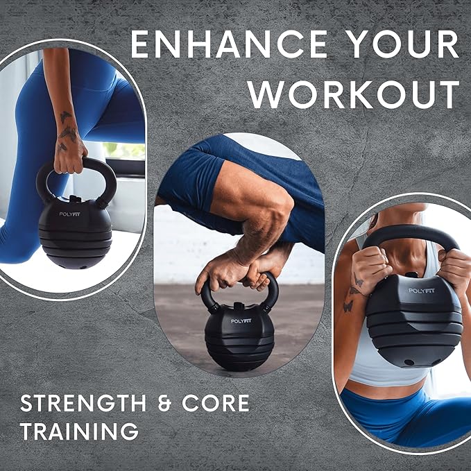 Adjustable Kettlebell - Kettlebell Weights Set for Home Gym