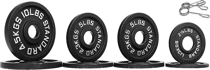 Signature Fitness Olympic Cast Iron Plate for Strength