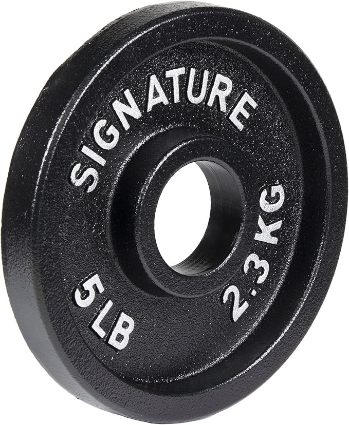 Signature Fitness Deep Dish 2-Inch Olympic Cast Iron