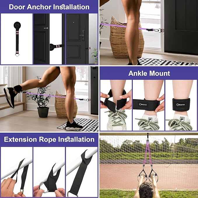 Portable Pilates Bar and Resistance Band Set