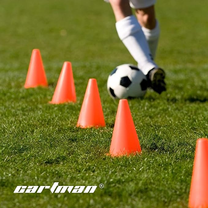 CARTMAN Plastic Training Cones (Set of 12/24 Pack 9" or 12/24 Pack 7" or 12/24 Pack