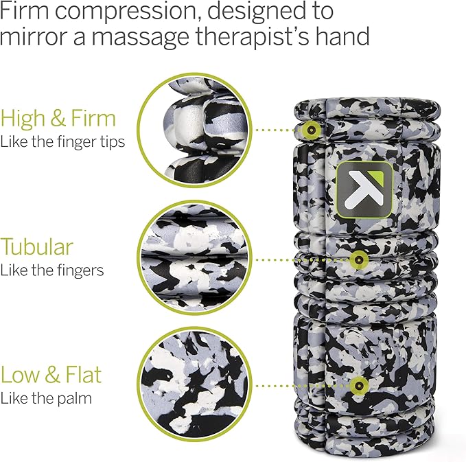 TRIGGERPOINT Grid Foam Roller - Multi-Density Exterior 33cm, Grey