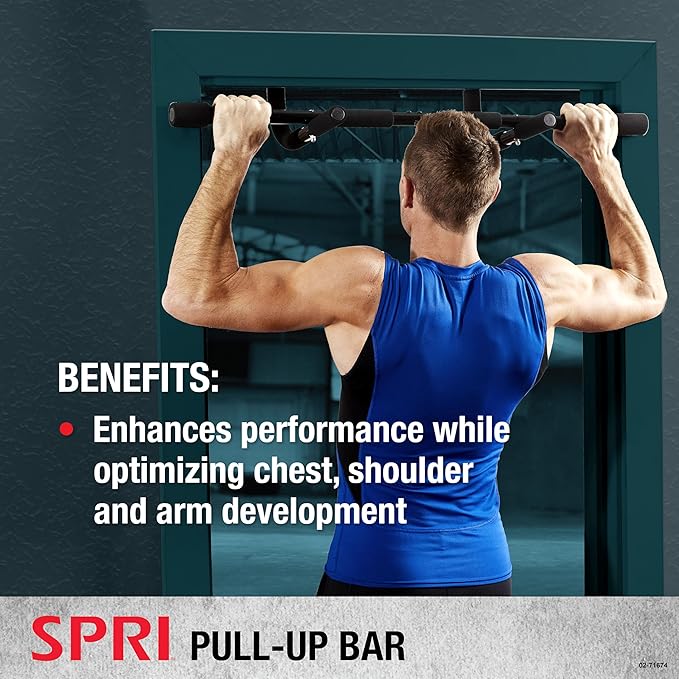 SPRI Pull Up Bar - 8-Grip and 12-Grip 300 Pounds 32 in.
