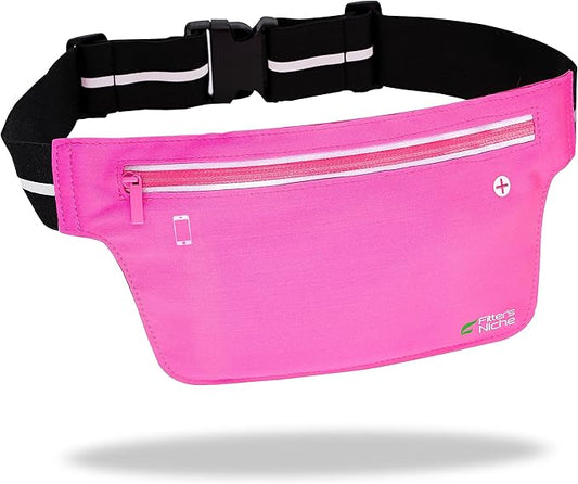 UltraSlim Fanny Waist Pack – Water Resistant Bag 24 to 43inch Waists, 6.7inch –