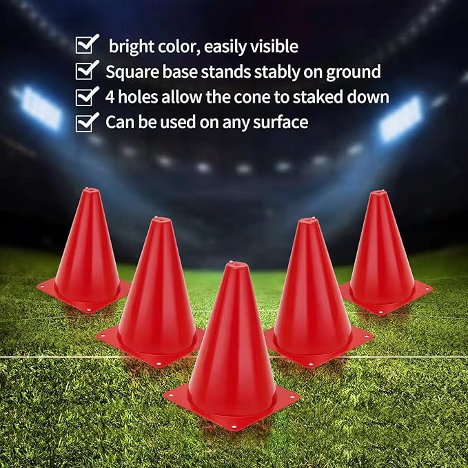 Cones Sports for Kids 24 Pack 7 Inch