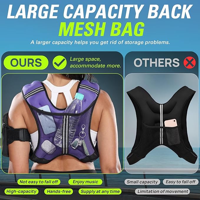 Weighted Vest for Women Men BeatBoost 5 10 15 20 25 30 lb Weight Vest with Ironsand for Walking Strength Training Running Workout