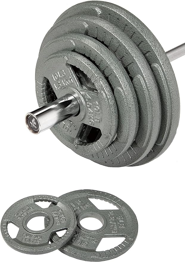 Signature Fitness Olympic 2-Inch Cast Iron Plate Weight