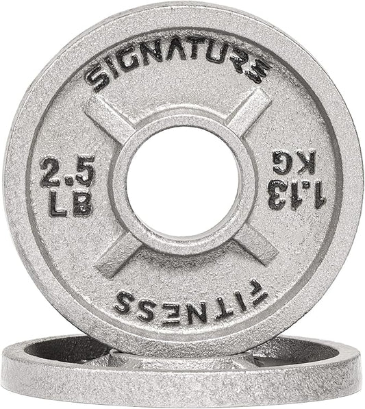 Signature Fitness Deep Dish 2-Inch Olympic Cast Iron
